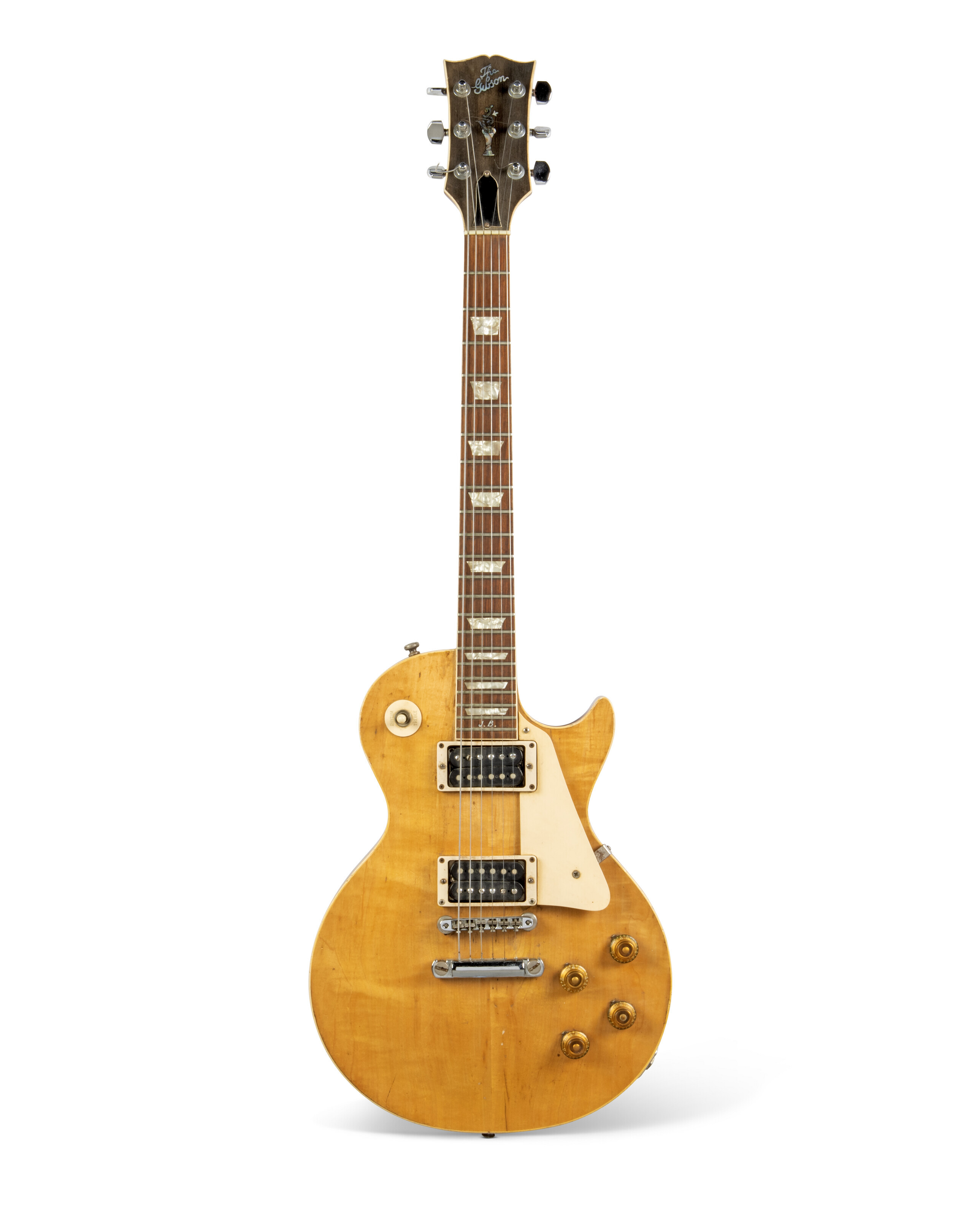 Gibson Incorporated, Kalamazoo, Michigan, circa 1959, the later neck 1972. A solid-body electric guitar, Les Paul, known as the Yardburst, offered in Jeff Beck: The Guitar Collection on 22 January 2025 at Christie's in London