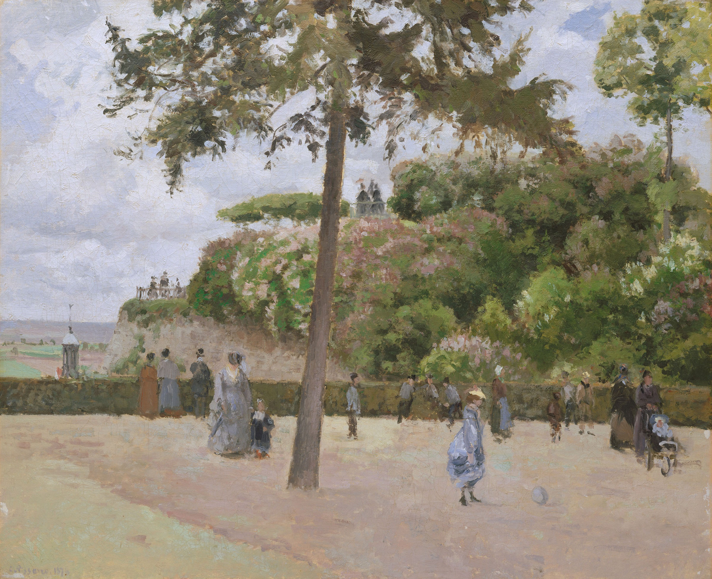 Camille Pissarro, The Public Garden at Pontoise, 1874, The Metropolitan Museum of Art, New York